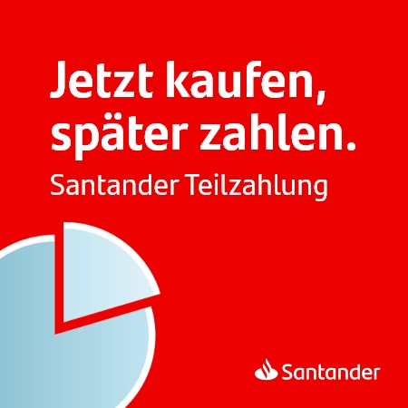 Jetzt kaufen, später zahlen. Santander Teilzahlung für Österreich.